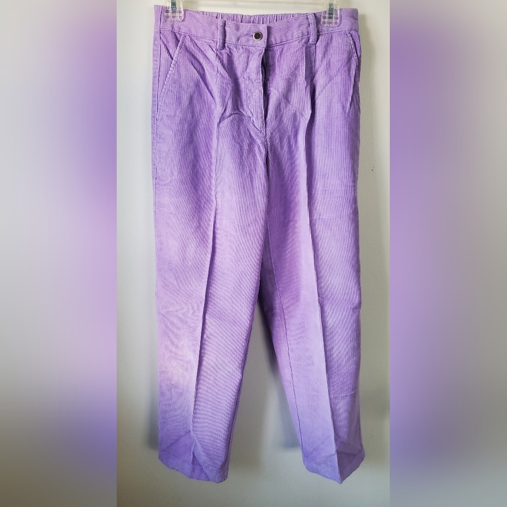 Vintage Women’s L.L. Bean Light Purple Courderoy Pants - 4P, 4T